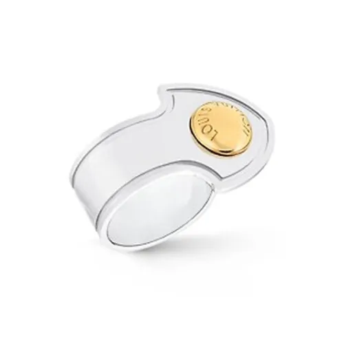 LOUIS VUITTON Metal Rings Women's Silver