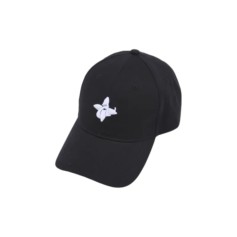 NERDY Cotton Baseball Caps Unisex Black/Pink-1