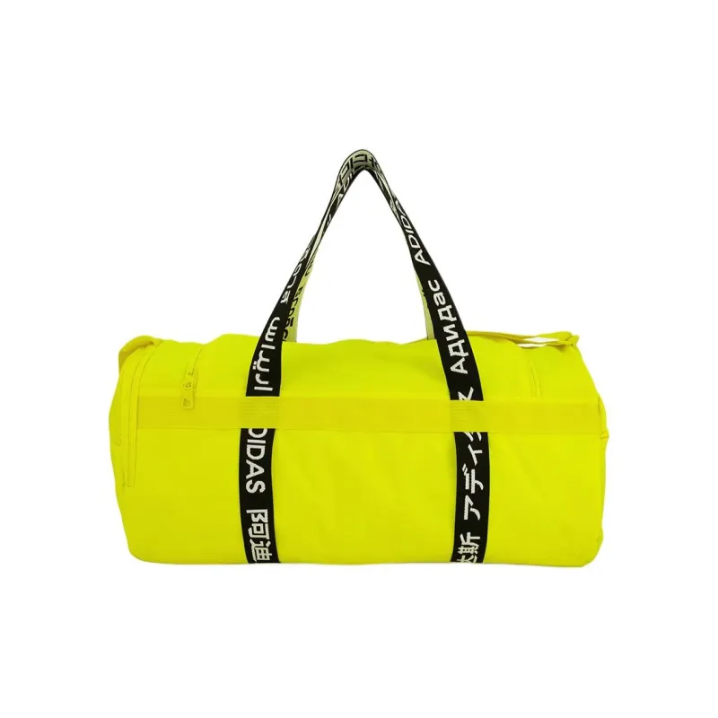 Adidas Polyester One Shoulder Crossbody Portable Travel Gym Bag Medium Size Unisex Bright Yellow-1