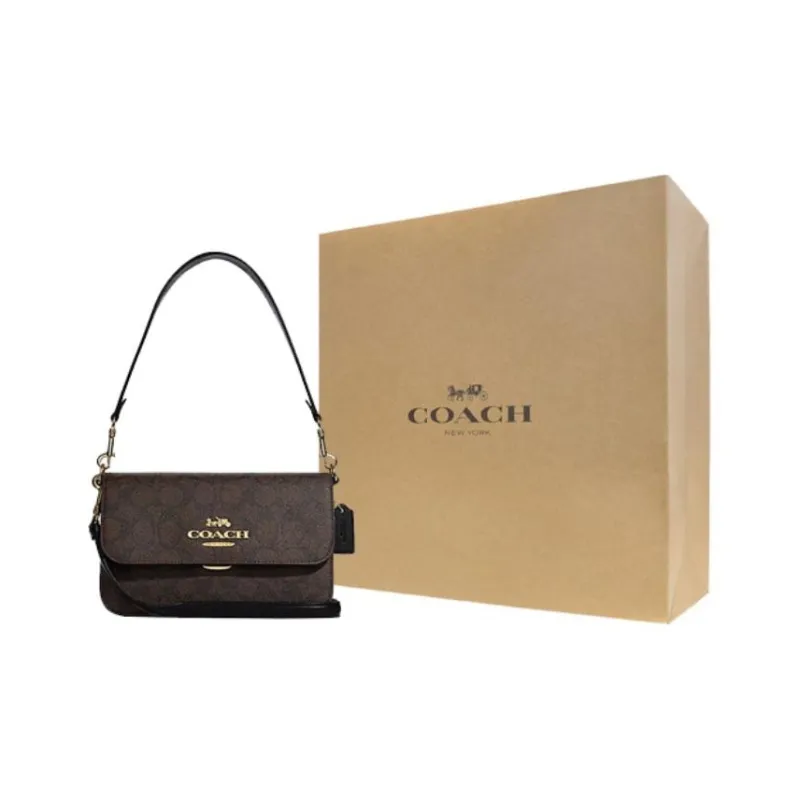 COACH Brynn Cow Leather Crossbody Bag Shoulder Bag Women's Tan-5