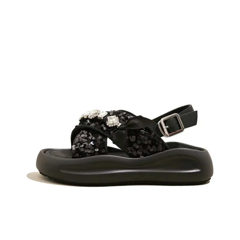 SNOWELF Strap Sandals 4cm Women's-4
