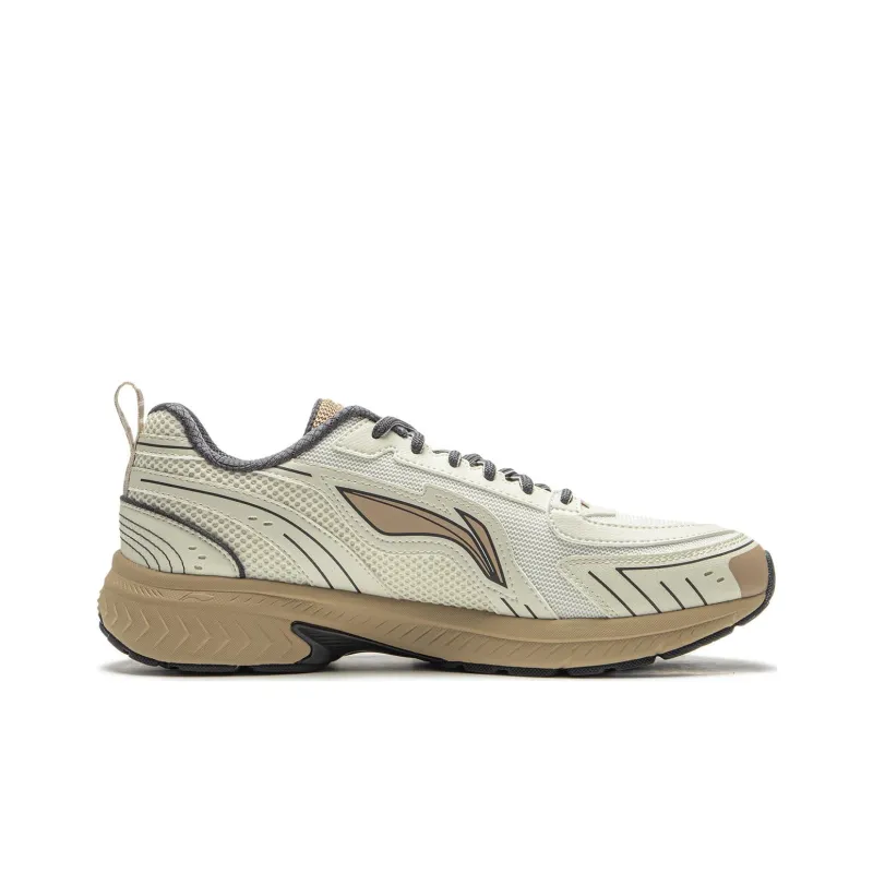 LiNing Shake 1.5 Cushioning Slip Resistant And Abrasion Resistant Low Top Running Shoes Men's Ecru-1