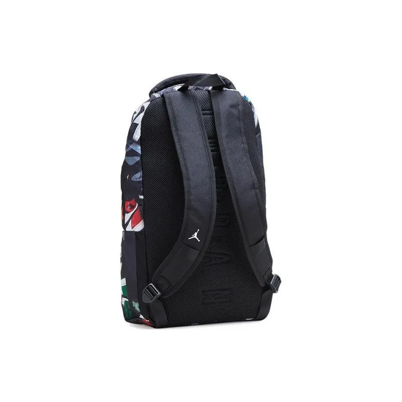 Jordan Polyester Basketball Bag Backpack Regular Unisex AJ4 Black Red/AJ3 Black Cement-2