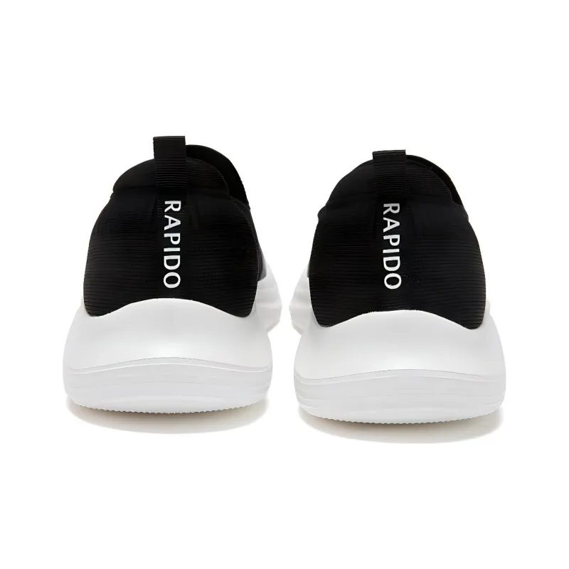 RAPIDO Lightweight Low Top Casual Shoes Unisex Black-4