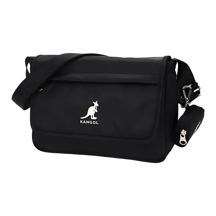 KANGOL Nylon Messenger Bag Crossbody Bag Shoulder Bag Regular Women's Black-1