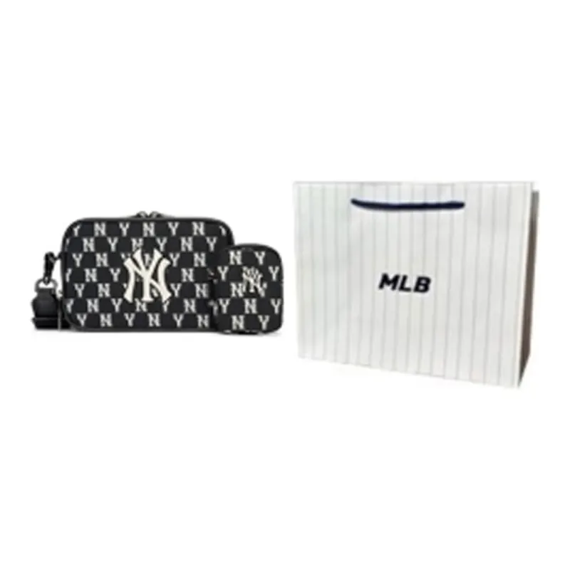 MLB Monogram Collection Polyester Combo Bag Camera Bag Shoulder Bag Regular Unisex Black-9