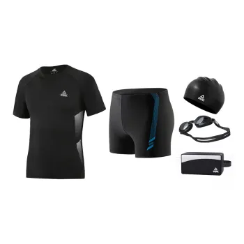 PEAK Swimming Sets Polyester Polyamide Elastane Pool Men's Black Gold Black Blue