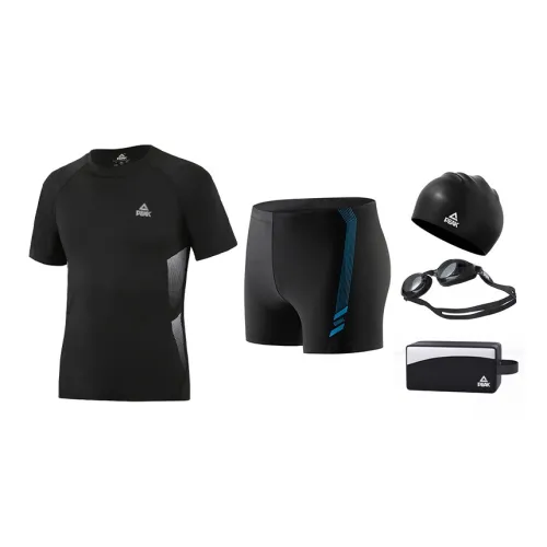 PEAK Swimming Sets Polyester Polyamide Elastane Pool Men's Black Gold Black Blue
