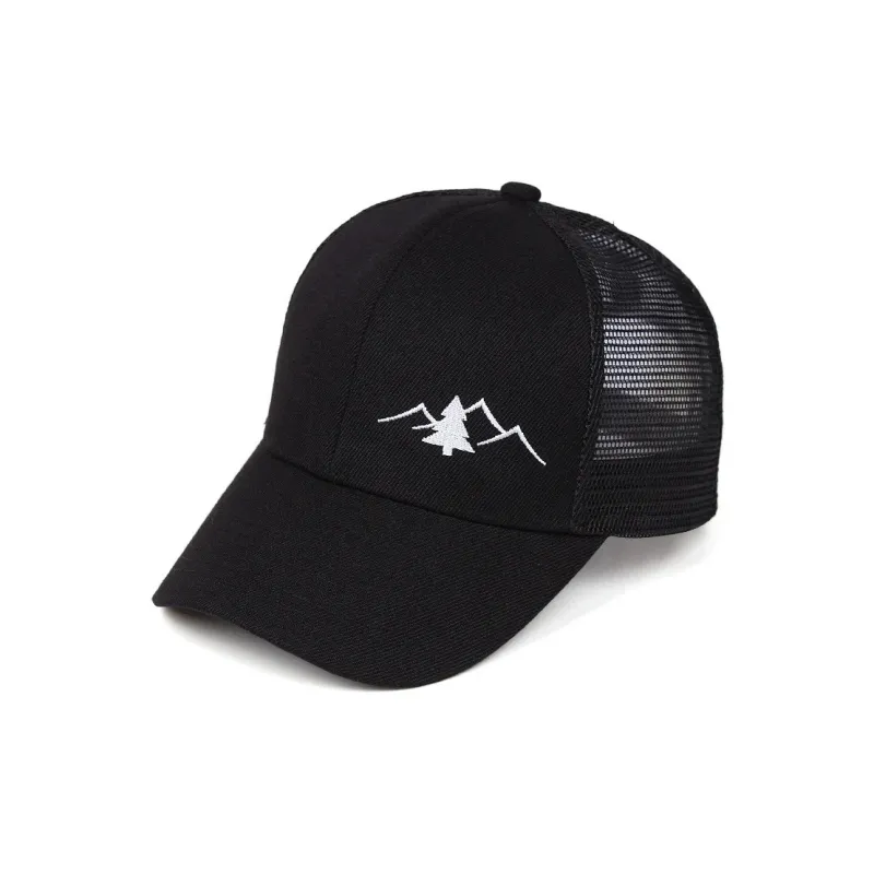 AAJF Cotton Outdoor Truck Driver Hat Embroidered Baseball Cap Compatibility Mesh Hat Unisex-0