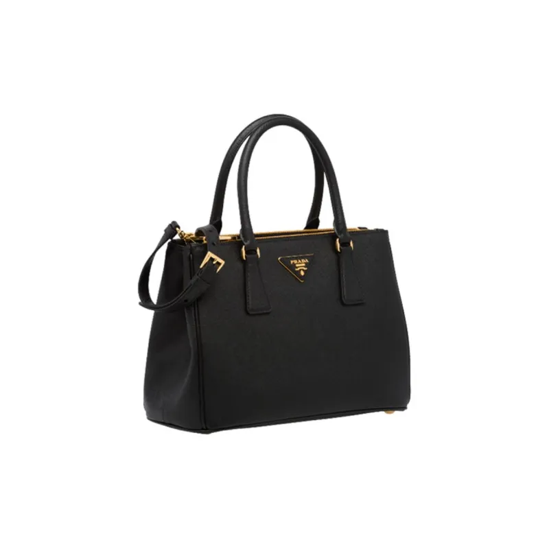 PRADA Leather Handbag Medium Size Women's Black-1