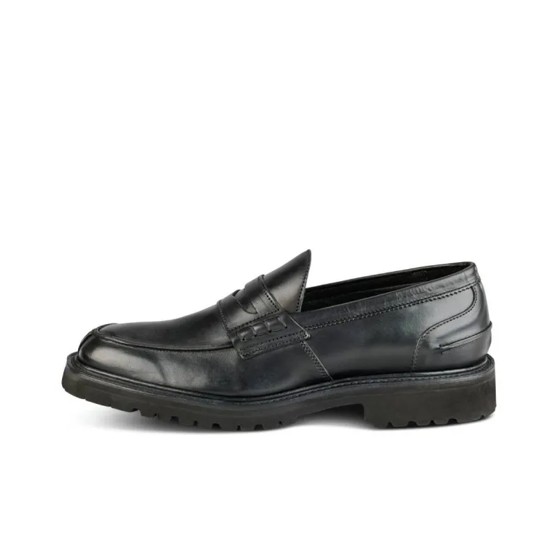 Tricker's Eva Penny Loafers Women's Black-0