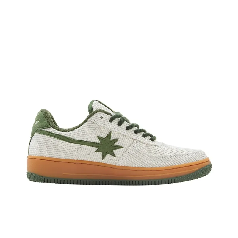 Starwalk Soldier Durable Lightweight And Breathable Low-Top Skateboard Shoes Unisex Linen Green-11