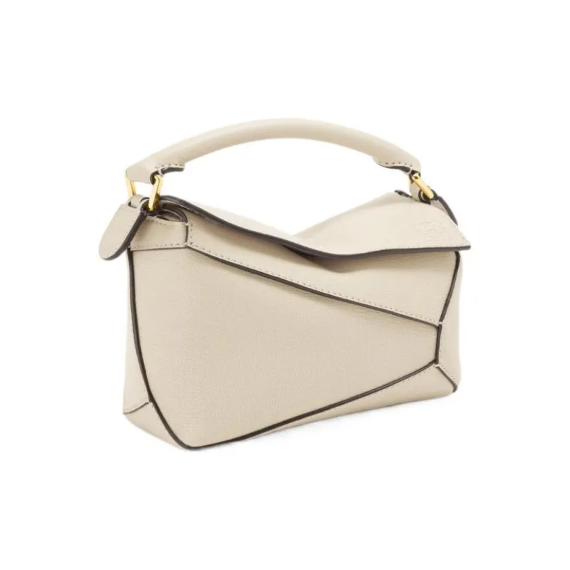LOEWE Sheepskin Shoulder Bag Crossbody Bag Handbag Mini Women's Angora Color-3