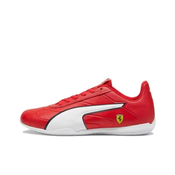 PUMA Scuderia Ferrari Tune Cat Non slip Lightweight Low Top Casual Shoes Men's Red White
