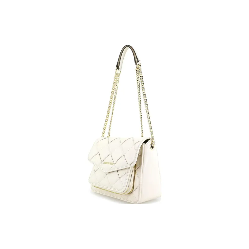MICHAEL KORS Regina Cow Leather Shoulder Bag, Crossbody Bag Tubas Women's Cream White-1
