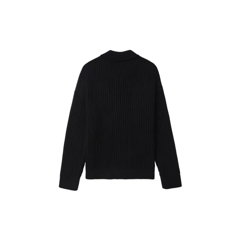 FIVE CM Logo embroidered Ribbed knit Cotton Sweatshirt-1