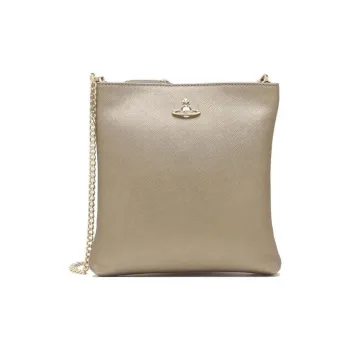 Vivienne Westwood SQUIRE Cow Leather Shoulder Bag Crossbody Bag Women's Metal Gray