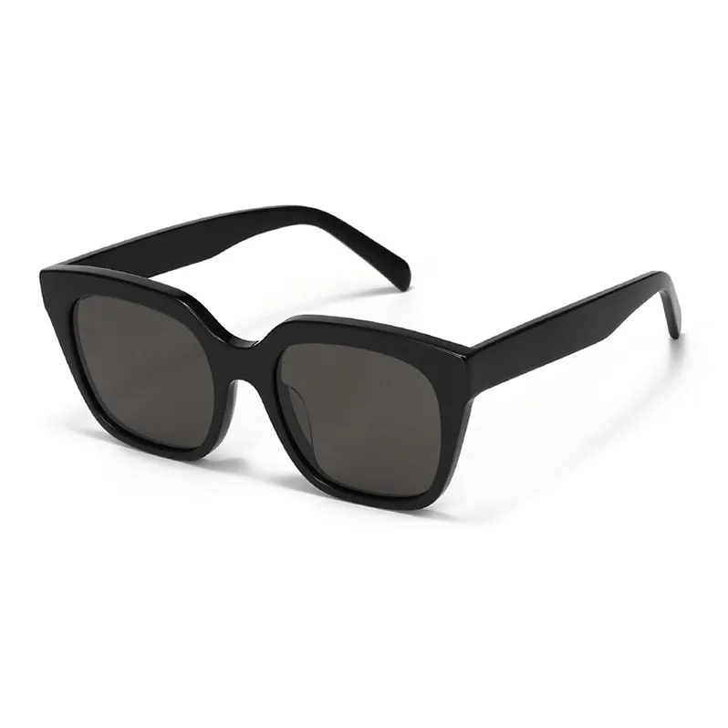 PLASTIC BRAIN Plate Frame Square Sunglasses Unisex-0