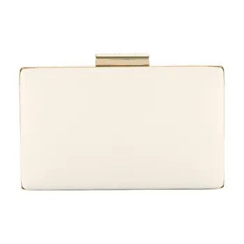 Kurt Geiger London Soft Leather Clutch Women's Light Gold