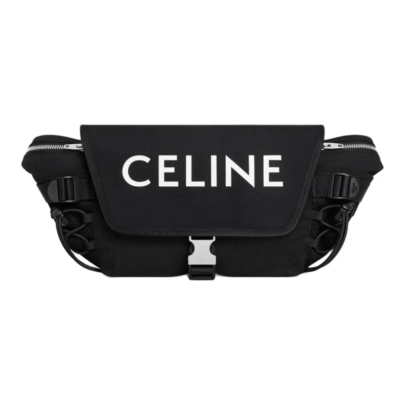 CELINE Nylon Fanny Pack Small Size Men's Black-0