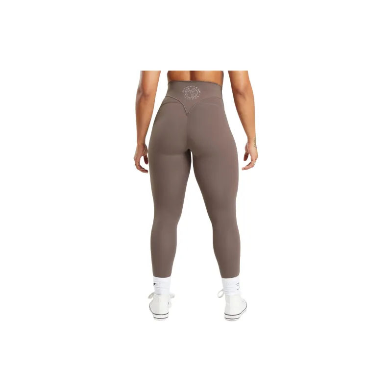 GYMSHARK LEGACY Leggings Women's Walnut Wood Fuchsia-1