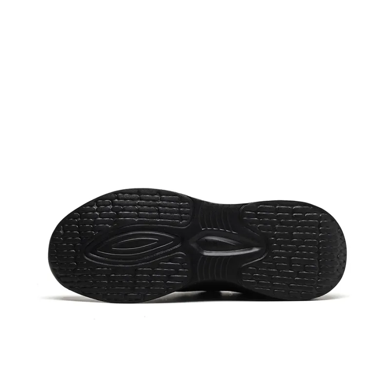 Warrior Slip Resistant Cushioning Wear Resistant Low Top Running Shoes Men's Black-4
