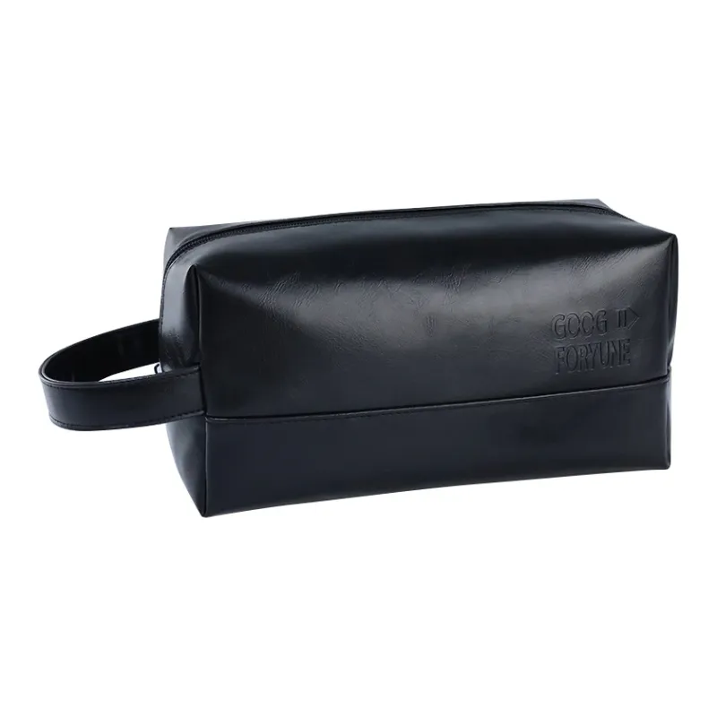 HAWA PU Makeup Bags Toiletry Bags Unisex Black/Brown-1