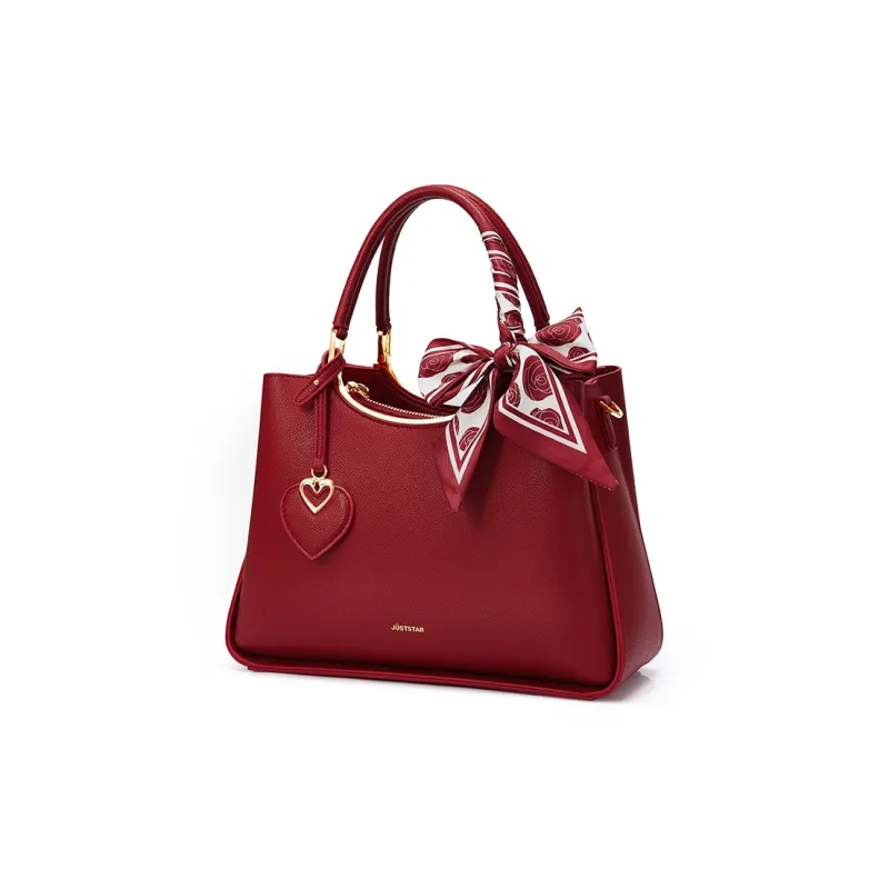 JUST STAR Artificial Leather Shoulder Bag, Crossbody Bag, Handbag Medium Size Women's Blue/Red/White-28