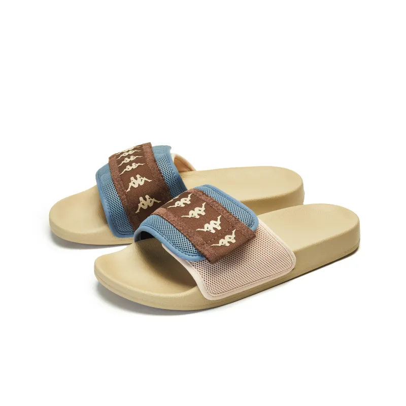 Kappa Slide Slippers Unisex Dusty Blue Gray-4