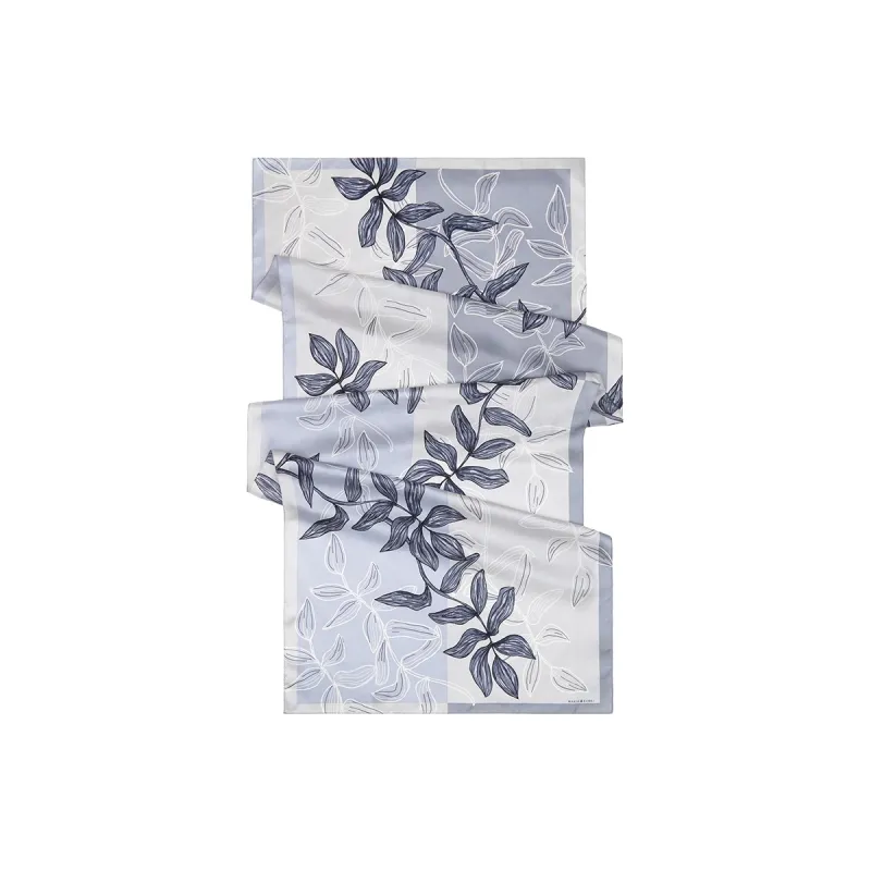 MARJAKURKI Silk Scarf 'Lively Spring Water'+'Peaceful Oasis' Greeting Card Women's-24