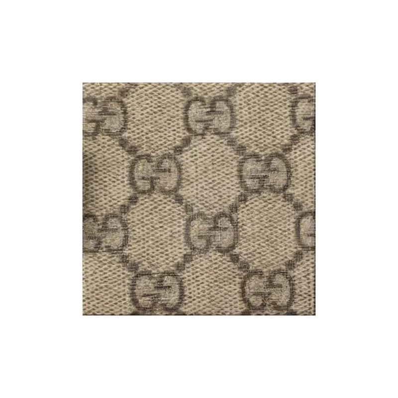 GUCCI Canvas Key Pouch Women's Beige & Ebony-4