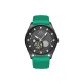 Black Dial Green Strap