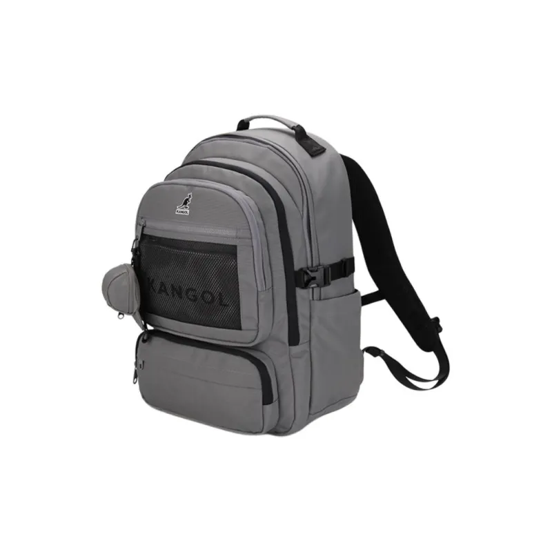 KANGOL Nylon Backpack Unisex Dark Gray-1
