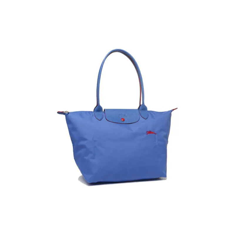 LONGCHAMP Le Pliage Club Fabric With Nylon Fabric With Leather One Shoulder Dumpling Bag Handbag Regular Women's Blue-1