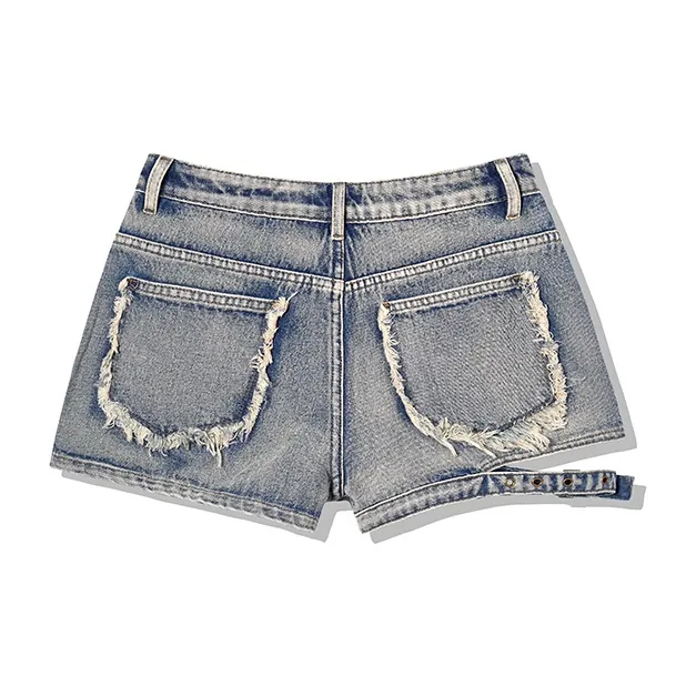 LA CRAWFISH Denim Shorts Women's Fresh Blue-1