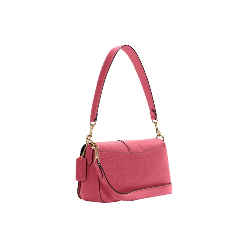 COACH Georgie Litchi Grain Leather Shoulder Bag Crossbody Bag Shoulder Bag Women's Pink-2