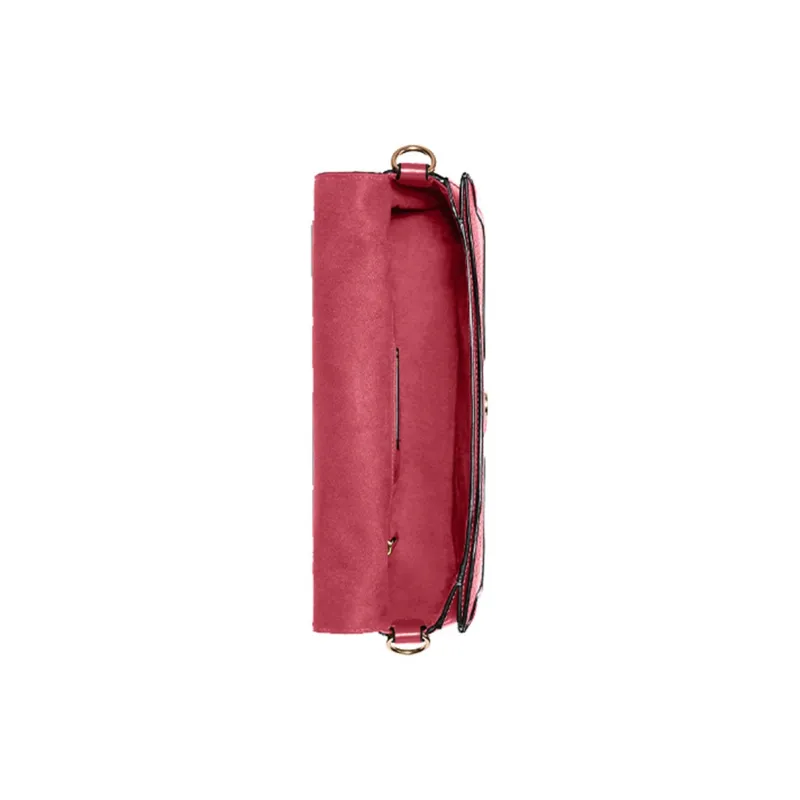 COACH Georgie Litchi Grain Leather Shoulder Bag Crossbody Bag Shoulder Bag Women's Pink-3