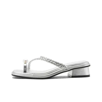 AGSDON Rhinestone Slide Slippers Women's