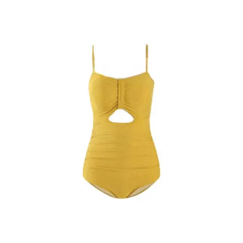 Bird of Aussie One-Piece Swimsuits Women's Yellow