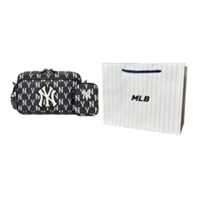 MLB Monogram Collection Polyester Combo Bag Camera Bag Shoulder Bag Crossbody Bag Mini Unisex Black-14