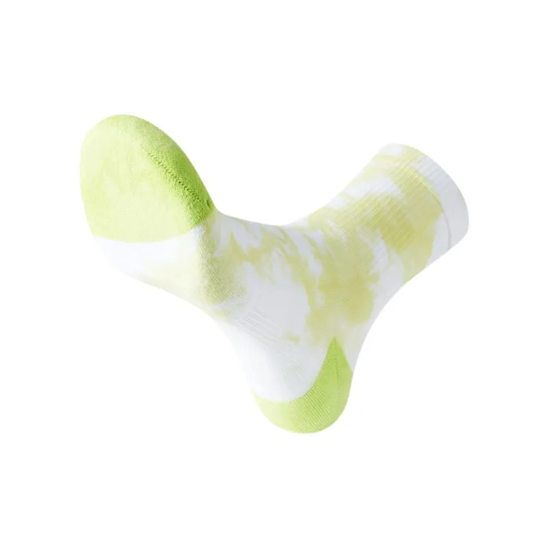 Saucony Mid-Calf Socks Unisex 1 Pack Fluorescent Green Camouflage Group-2