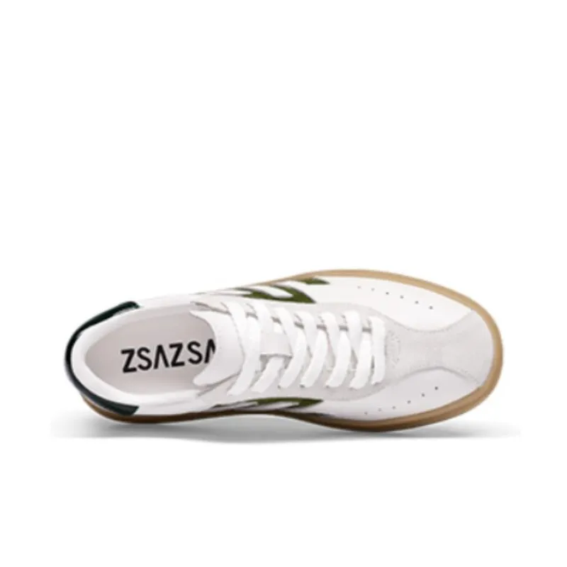 ZSAZSAZSU Low Top Casual Shoes Women's Cream White-3