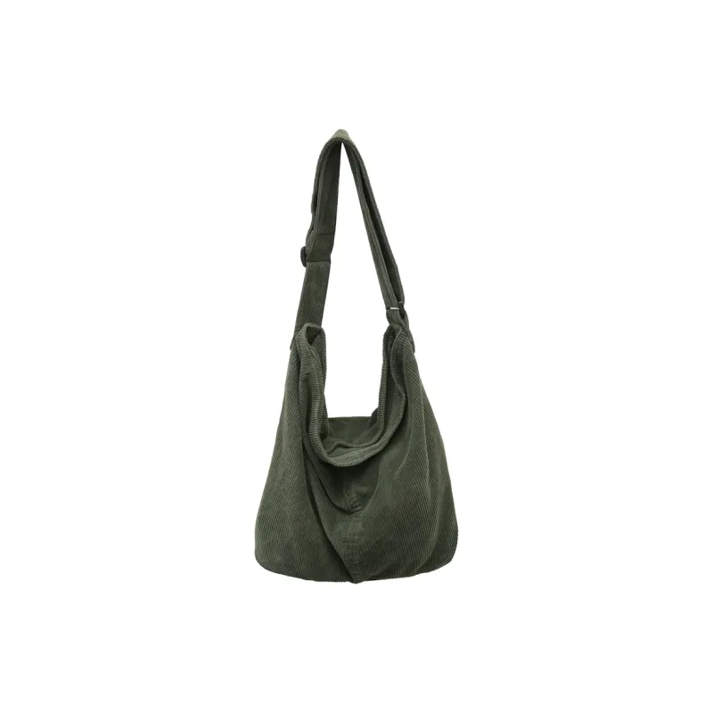 Morellybear Strips Canvas Bag Crossbody Bag Regular Women's Black/White/Green/Red/Brown-12