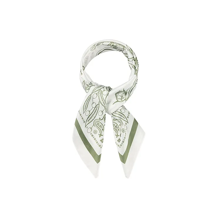 VANESSA HOGAN Silk Scarves Women's Green-1