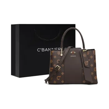 C°BANNER Synthetic Leather Crossbody Tote Portable Women's Coffee