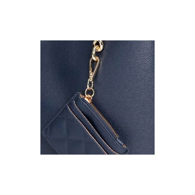 Kurt Geiger London Leather Bucket Bags One Shoulder Handbags Women's Marine Blue-3