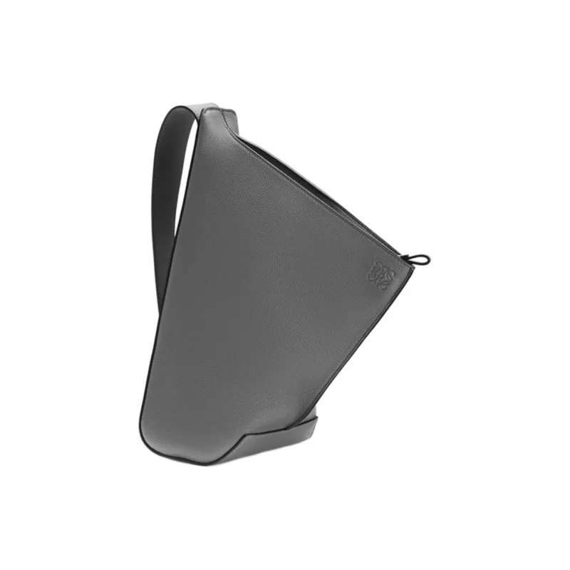 LOEWE Anton Sling Calfskin Shoulder Bag, Sling Bag Men's Anthracite/Gray-1