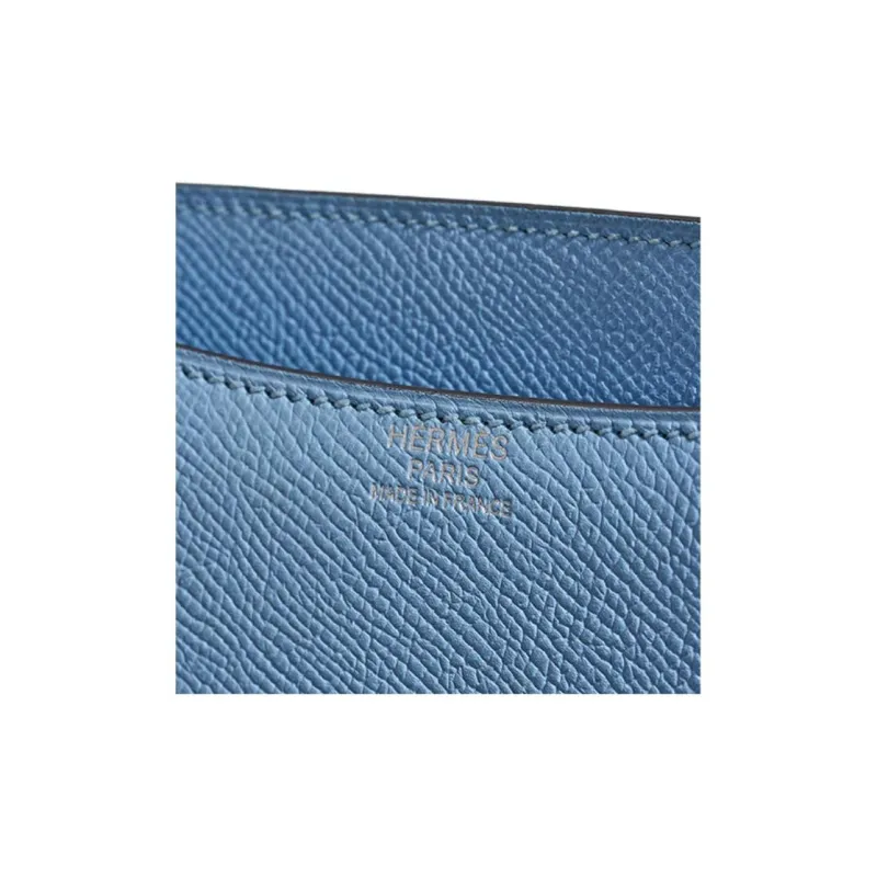 HERMES Constance Epsom Leather Shoulder Bag Crossbody Bag Mini Women's 7N Celeste Sky Blue-6