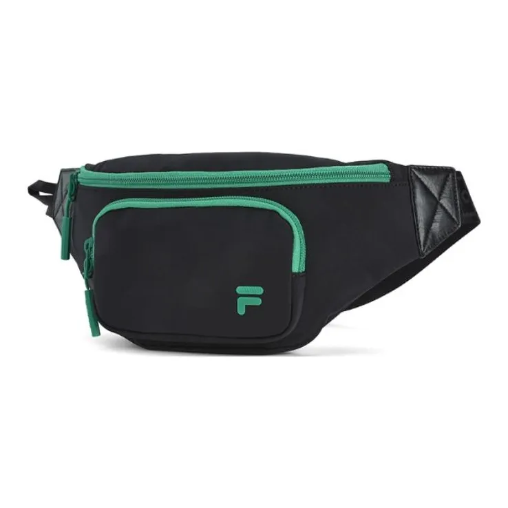 FILA FUSION Fabric Shoulder Bag, Crossbody Bag, Fanny Pack Extra Small Unisex Pitch Black-2