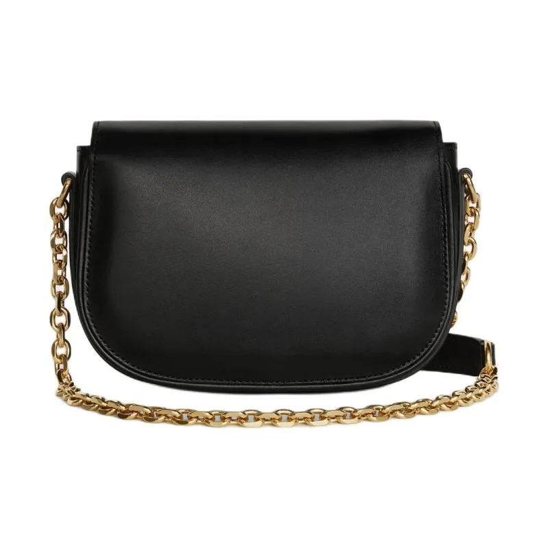 CELINE MaillonTriomphe Shiny Calfskin Crossbody Bag Shoulder Bag Women's Black-2